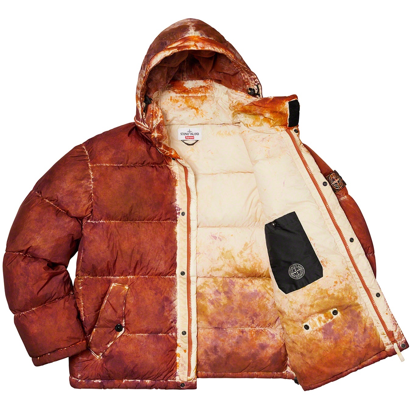 Supreme®/Stone Island® Painted Camo Crinkle Down Jacket view 9